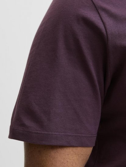 Jack & Jones Logo 2COL T-shirt Purple - Tricouri - Tricouri Bărbați Mărimi Mari