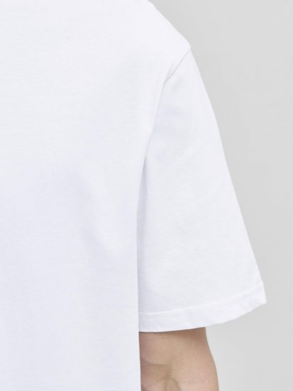 Jack & Jones Soho T-Shirt White - Tricouri - Tricouri Bărbați Mărimi Mari