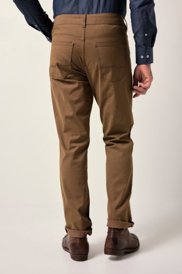 JP1880 Twill Trousers Belly Fit 5-Pocket Brown - Blugi & pantaloni - Blugi & Pantaloni Bărbați Mărimi Mari