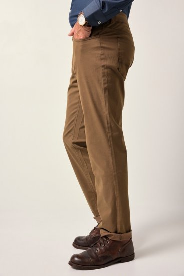 JP1880 Twill Trousers Belly Fit 5-Pocket Brown - Blugi & pantaloni - Blugi & Pantaloni Bărbați Mărimi Mari