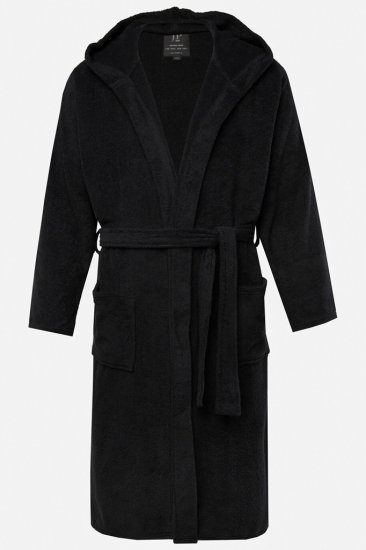 JP1880 Bathrobe Terry Black - Lenjerie intimă & costum baie - Lenjerie Intimă Bărbați Mărimi Mari