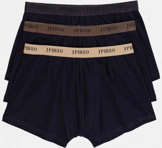 JP1880 FLEXNAMIC OEKO-TEX Boxer Shorts 3-Pack Dark Navy - Lenjerie intimă & costum baie - Lenjerie Intimă Bărbați Mărimi Mari