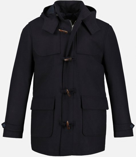 JP1880 Duffle Coat Water Repellent with Detachable Hood Navy - Geci - Geci Bărbați Mărimi Mari