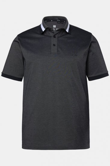 JAY-PI Quickdry Two-Tone Golf Poloshirt Black - Tricouri polo - Tricouri Polo Bărbați Mărimi Mari