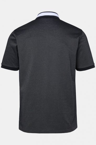 JAY-PI Quickdry Two-Tone Golf Poloshirt Black - Tricouri polo - Tricouri Polo Bărbați Mărimi Mari