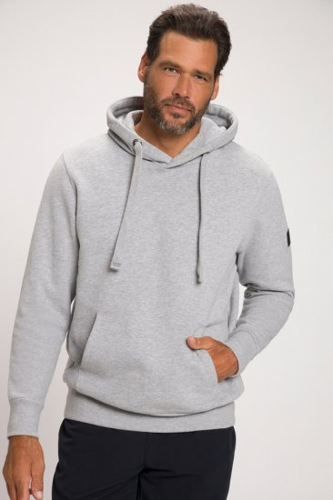 JAY-PI Hoodie with Soft Brushed Interior Grey - Pulovere & hanorace - Pulovere & Hanorace Bărbați Mărimi Mari