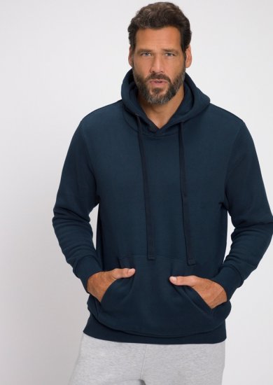 JAY-PI Hoodie with Soft Brushed Interior Navy - Pulovere & hanorace - Pulovere & Hanorace Bărbați Mărimi Mari