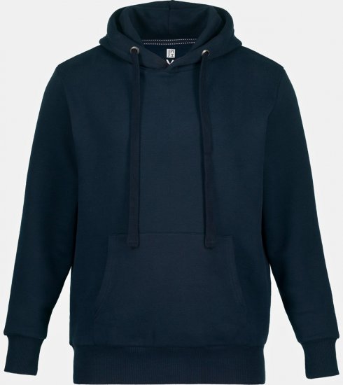 JAY-PI Hoodie with Soft Brushed Interior Navy - Pulovere & hanorace - Pulovere & Hanorace Bărbați Mărimi Mari