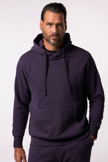 JAY-PI Hoodie with Soft Brushed Interior Purple - Pulovere & hanorace - Pulovere & Hanorace Bărbați Mărimi Mari