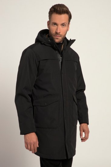 JP1880 Warm Parka with Wind Cuffs Black - Geci - Geci Bărbați Mărimi Mari