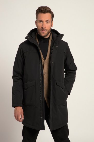 JP1880 Warm Parka with Wind Cuffs Black - Geci - Geci Bărbați Mărimi Mari