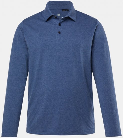 JAY-PI Quickdry Polo Long Sleeve Blue - Tricouri polo - Tricouri Polo Bărbați Mărimi Mari