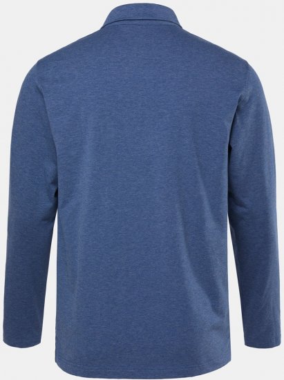 JAY-PI Quickdry Polo Long Sleeve Blue - Tricouri polo - Tricouri Polo Bărbați Mărimi Mari
