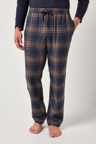 JP1880 Pyjama Trousers Flannel Check Brown - Lenjerie intimă & costum baie - Lenjerie Intimă Bărbați Mărimi Mari