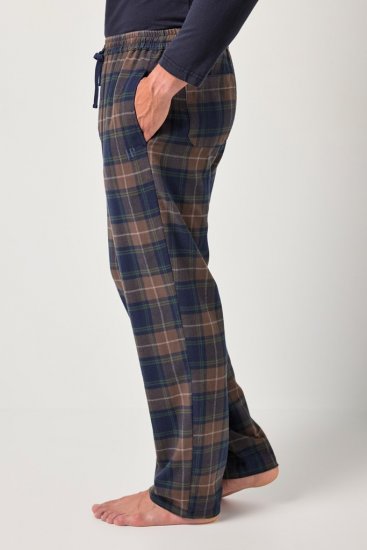 JP1880 Pyjama Trousers Flannel Check Brown - Lenjerie intimă & costum baie - Lenjerie Intimă Bărbați Mărimi Mari