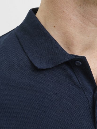 Jack & Jones Makoto Polo Short Sleeve Navy - Tricouri polo - Tricouri Polo Bărbați Mărimi Mari