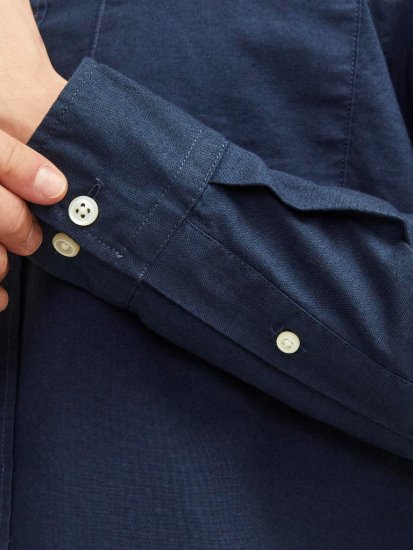 Jack & Jones Brook Oxford Shirt Long Sleeve Navy - Cămăși - Cămăși Bărbați Mărimi Mari