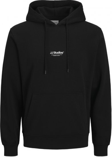 Jack & Jones Soho Hoodie Black - Pulovere & hanorace - Pulovere & Hanorace Bărbați Mărimi Mari
