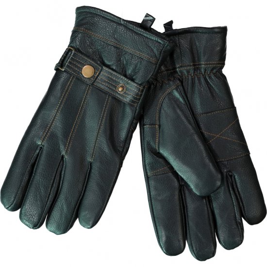 JP1880 Gloves Leather Warm Lining Black - Accesorii - 