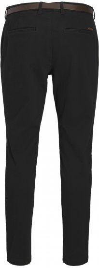 Jack & Jones Marco Adam Belted Slim Fit Chino Pants Black - Blugi & pantaloni - Blugi & Pantaloni Bărbați Mărimi Mari