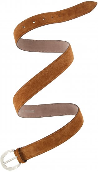 Ulla Popken Suede Thin Belt Brown - Curele damă - 