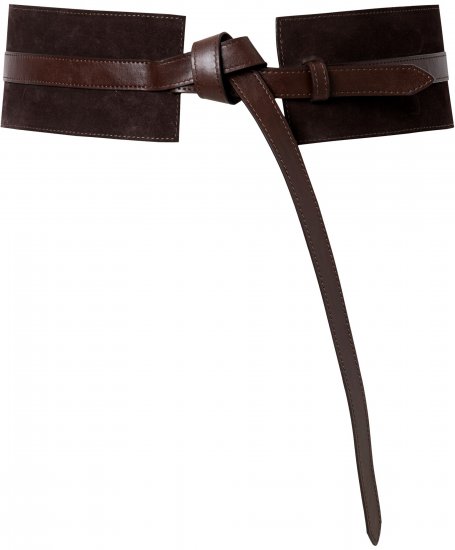 Ulla Popken Tie Belt Mocha - Curele damă - 