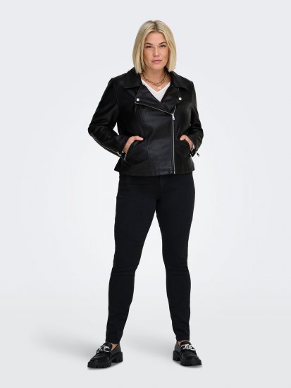 Only Carmakoma Emmy Biker Jacket Black - Geci din piele - 