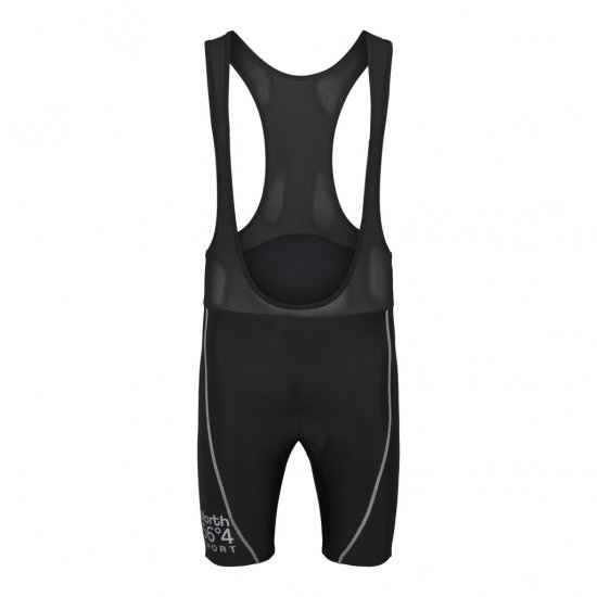 North Latitude Sport Bike Shorts With Suspenders Black - Îmbrăcăminte pentru ciclism - 