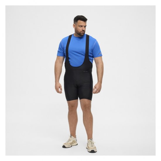 North Latitude Sport Bike Shorts With Suspenders Black - Îmbrăcăminte pentru ciclism - 