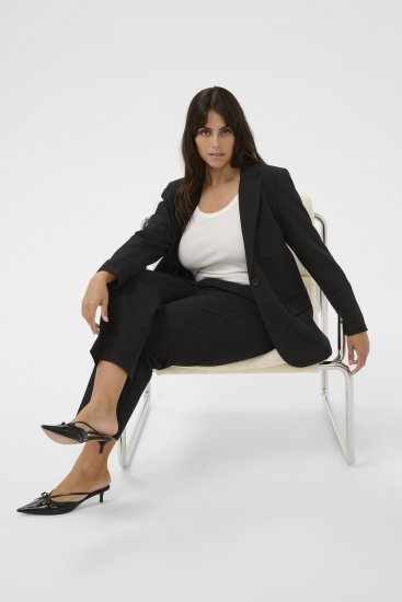 Kaffe Curve Sakira Blazer Negru Intens - Sacouri - 
