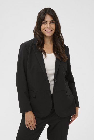 Kaffe Curve Sakira Blazer Negru Intens - Sacouri - 
