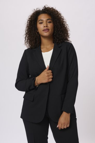 Kaffe Curve Sakira Blazer Negru Intens - Sacouri - 