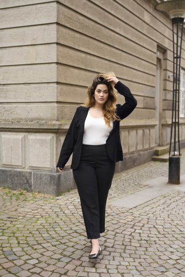 Kaffe Curve Sakira Blazer Negru Intens - Sacouri - 