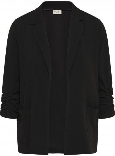 Kaffe Curve Pheolo 3/4 Sleeve Blazer Black Deep - Sacouri - 