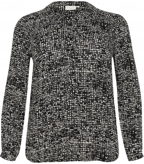 Kaffe Curve Mila Ami Bluză Negru/Turtledove - Bluze & tunici - 