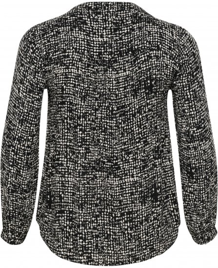 Kaffe Curve Mila Ami Bluză Negru/Turtledove - Bluze & tunici - 