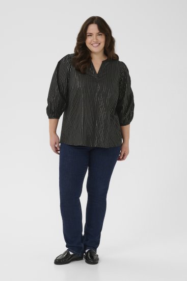 Kaffe Curve Luisa Blouse Black Deep - Bluze - 