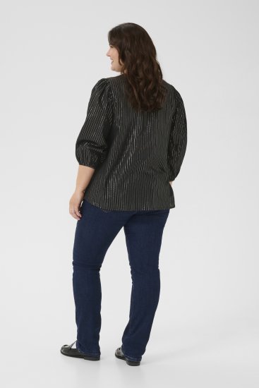 Kaffe Curve Luisa Blouse Black Deep - Bluze - 