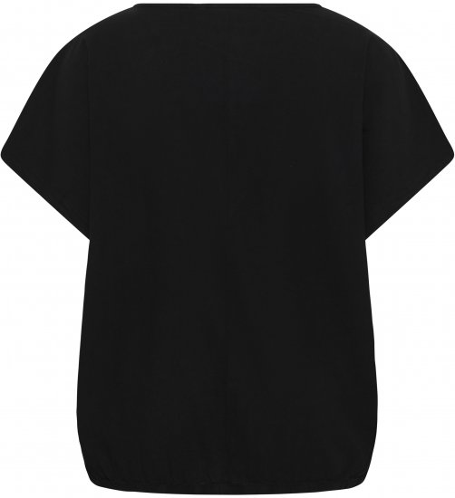 Kaffe Curve Nana Bluză cu mânecă scurtă Negru - Bluze & tunici - 