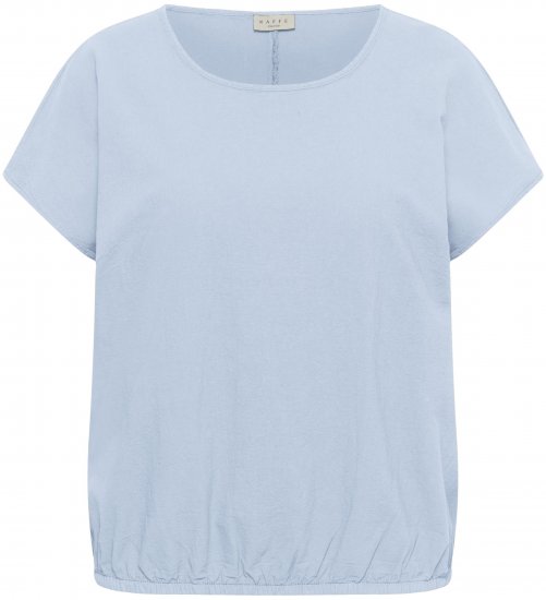 Kaffe Curve Nana Bluză cu mânecă scurtă Albastru - Bluze & tunici - 