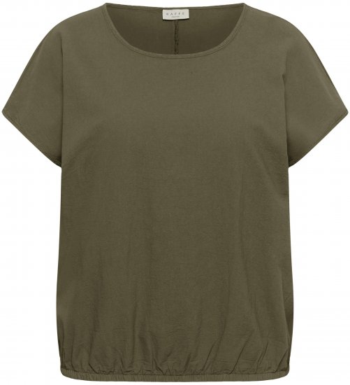 Kaffe Curve Nana Bluză cu mânecă scurtă Grape Leaf - Bluze & tunici - 