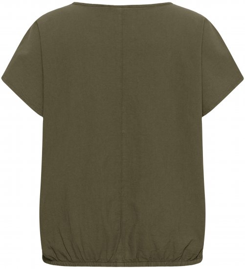 Kaffe Curve Nana Bluză cu mânecă scurtă Grape Leaf - Bluze & tunici - 