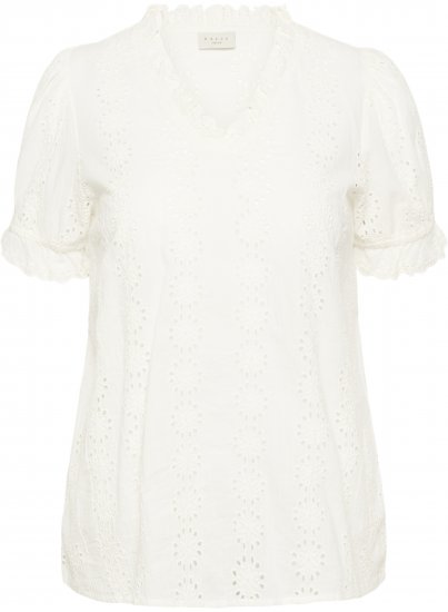 Kaffe Curve Dina Blouse White - Bluze - 