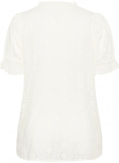 Kaffe Curve Dina Blouse White - Bluze - 