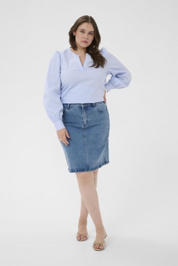 Kaffe Curve Juda Blouse Nantucket Breeze Stripe Blue - ÎMBRĂCĂMINTE FEMEI 40-66 - 