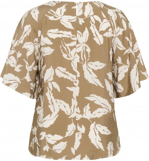 Kaffe Curve Marla Blouse Oak Chalk Leaf - Bluze - 