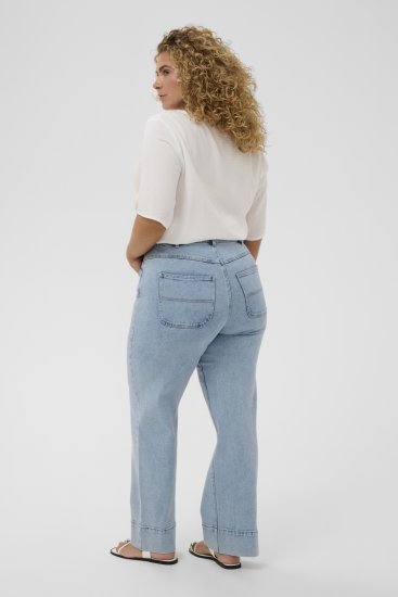 Kaffe Curve Mina Lace Blouse Chalk White - Bluze & tunici - 