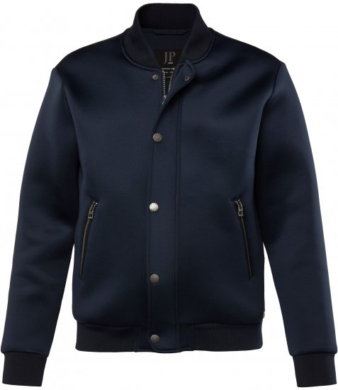 JP1880 College Jacket Scuba Fabric with Zipper Navy - Geci - Geci Bărbați Mărimi Mari