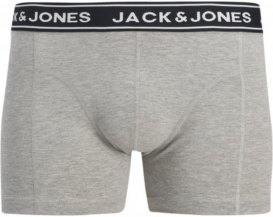 Jack & Jones Hector Solid Trunks 5-Pack Grey - Boxeri - Boxeri Bărbați Mărimi Mari