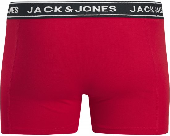 Jack & Jones Hector Solid Trunks 3-Pack Navy/Red/Grey - Boxeri - Boxeri Bărbați Mărimi Mari